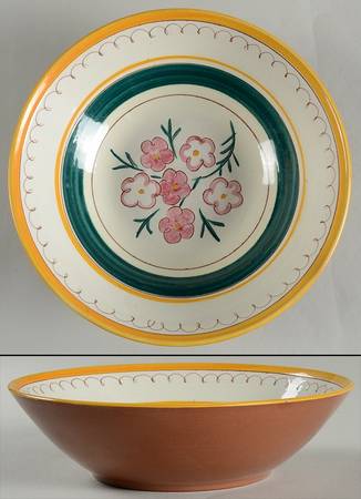 Garden Flower 8" Round Vegetable Bowl