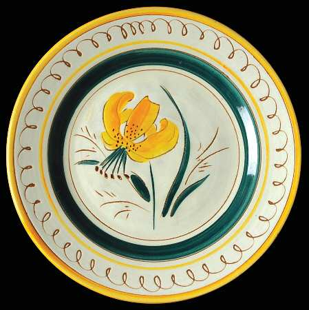 Garden Flower Luncheon Plate