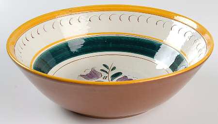 Garden Flower 10" Large Salad Serving Bowl