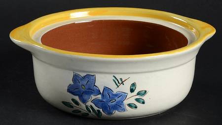 Garden Flower Individual Casserole No Lid