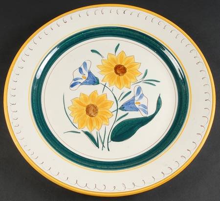 Garden Flower 14" Chop Plate (Round Platter)