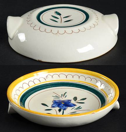 Garden Flower Lid for Individual Casserole