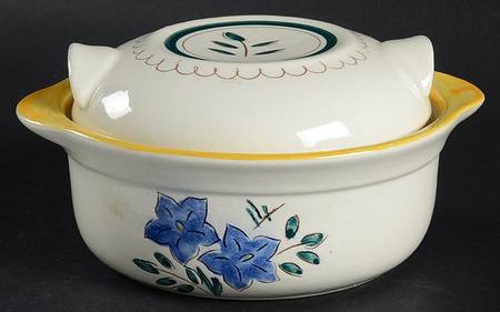 Garden Flower Individual Casserole & Lid