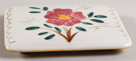 Garden Flower (Terra Rose) Lid for Cigarette Box