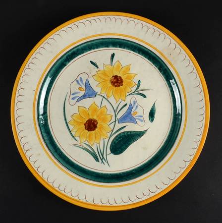 Garden Flower (Terra Rose) 14" Chop Plate (Round Platter)