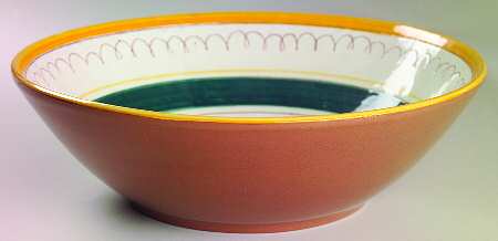 Garden Flower (Terra Rose) 11" Large Salad Serving Bowl
