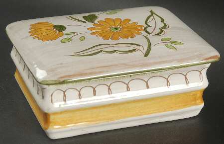 Garden Flower (Terra Rose) Cigarette Box & Lid