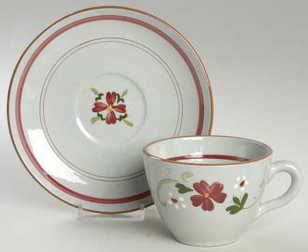 Garland Flat Cup & Saucer Set