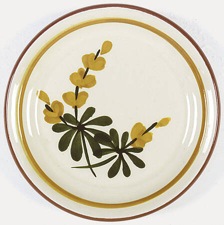 Golden Blossom (Brown Trim, Yellow Band) Coaster