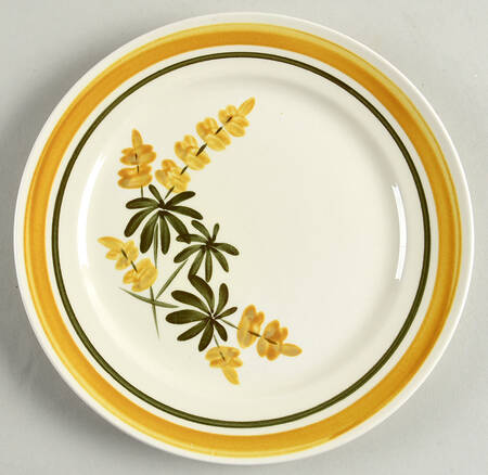 Golden Blossom (Yellow Band) Salad Plate