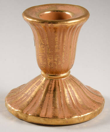 Granada Gold (Gold on Tan Body) 3" Candlestick