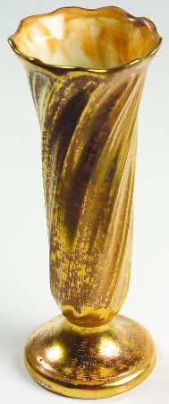 Granada Gold (Gold on Tan Body) 7" Vase