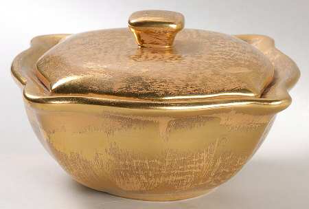 Granada Gold (Gold on Tan Body) Square Candy Box