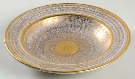 Granada Gold (Gold on Tan Body) Rim Soup Bowl