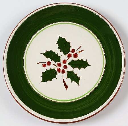 Holly Salad Plate