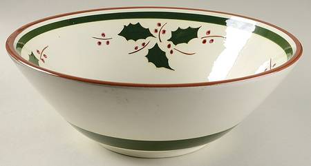 Holly 12" Salad Serving/Punch Bowl