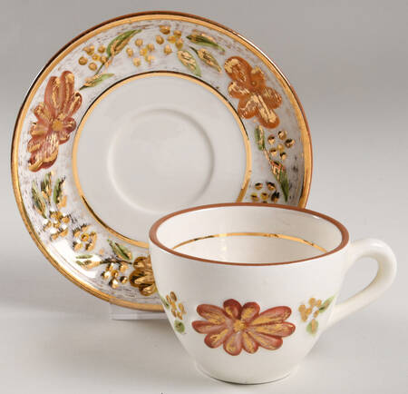 Inspiration Flat Cup & Saucer Set by Stangl