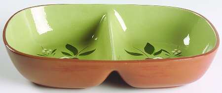 Magnolia Rectangular Divided Vegetable Bowl