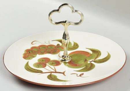 Orchard Song Round Serving Plate with Handle (DP)
