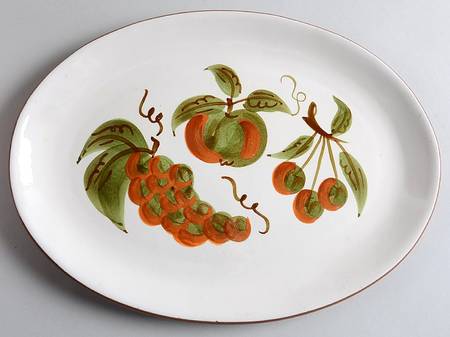 Orchard Song 11" Oval Serving Platter