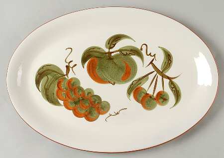 Orchard Song 14" Oval Serving Platter