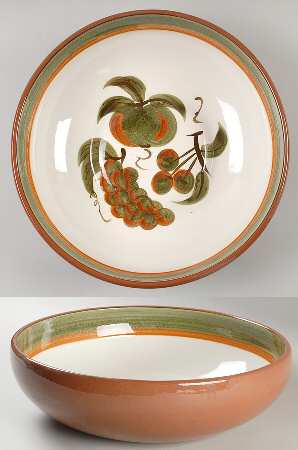 Orchard Song 12" Large Salad Serving Bowl