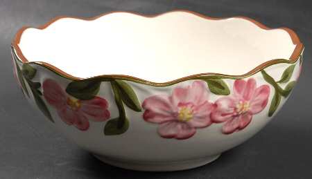 Pink Dogwood 8" Round Vegetable Bowl