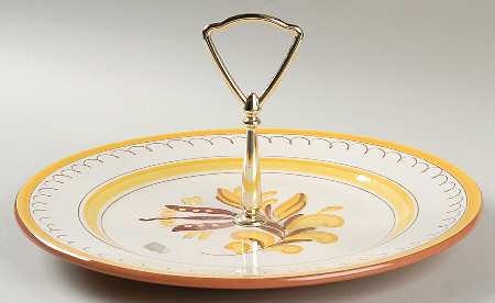 Provincial Round Serving Plate with Handle (DP)