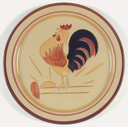 Rooster 12" Chop Plate (Round Platter)