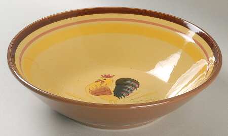 Rooster 8" Round Vegetable Bowl
