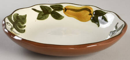 Sculptured Fruit Coupe Soup Bowl
