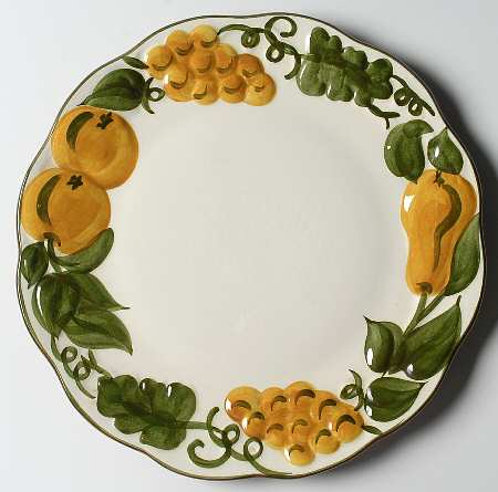 Sculptured Fruit 12" Chop Plate (Round Platter)