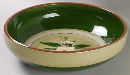 Star Flower 10" Round Vegetable Bowl