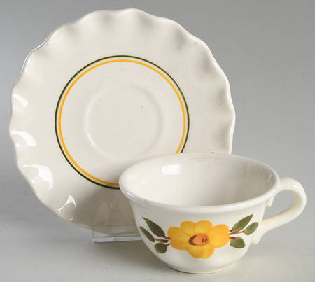 Sunshine Flat Cup & Saucer Set