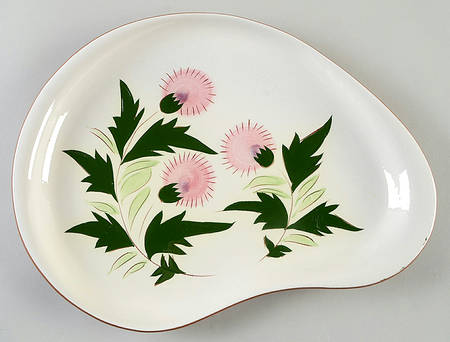 Thistle (Pink Thistle) 13" Oval Serving Platter