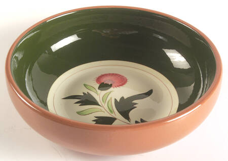 Thistle (Pink Thistle) 8" Round Vegetable Bowl