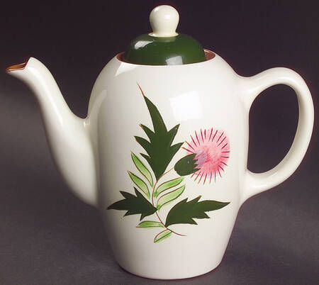 Thistle (Pink Thistle) Mini Coffee Pot & Lid