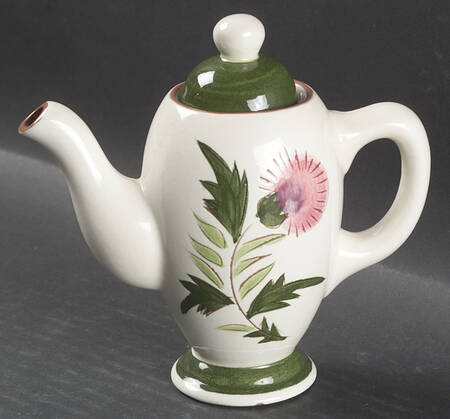 Thistle (Pink Thistle) Individual Coffee Pot & Lid