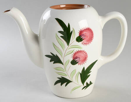 Thistle (Pink Thistle) Coffee Pot No Lid
