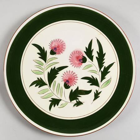 Thistle (Pink Thistle) 12" Chop Plate (Round Platter)