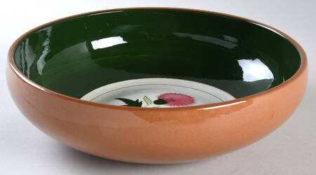 Thistle (Pink Thistle) 9" Salad Serving Bowl