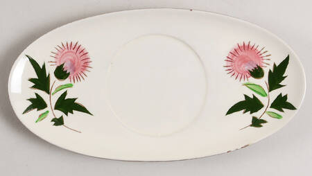 Thistle (Pink Thistle) Underplate for Gravy Boat
