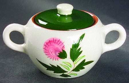 Thistle (Pink Thistle) Sugar Bowl & Lid
