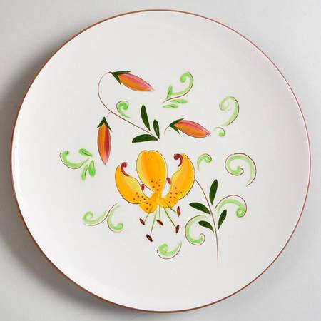 Tiger Lily Salad Plate