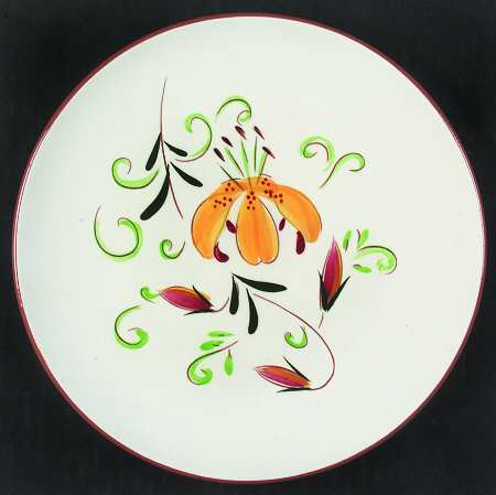 Tiger Lily Salad Plate