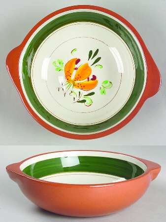 Tiger Lily Lugged Soup Bowl