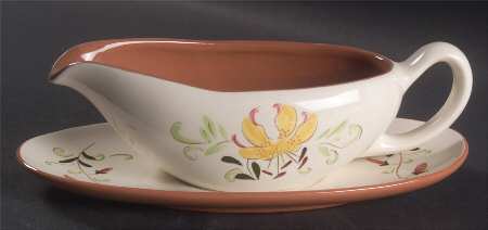 Tiger Lily Gravy Boat & Underplate