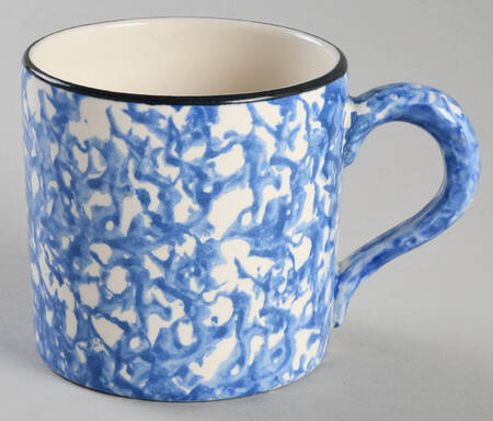 Town & Country Blue Flat Cup