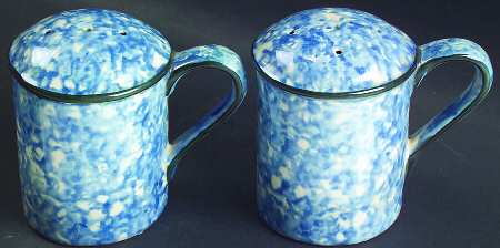 Town & Country Blue Handled Salt & Pepper Set