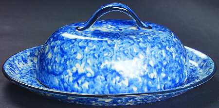 Town & Country Blue Oval Covered Butter